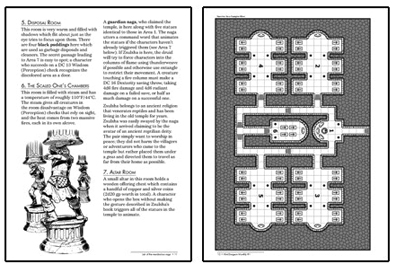 Image of interior pages of Mini-Dungeon Monthly